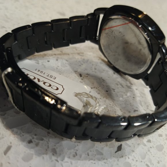 Coach Watch 14502077 Black w/ crystals coach boyfriend watch plus bonus … - Picture 4 of 6